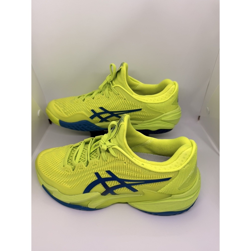 Women's Asics Court FF 3 - SIZE 9 - 1042A220-300 Hazard Reborn Blue Hard Court